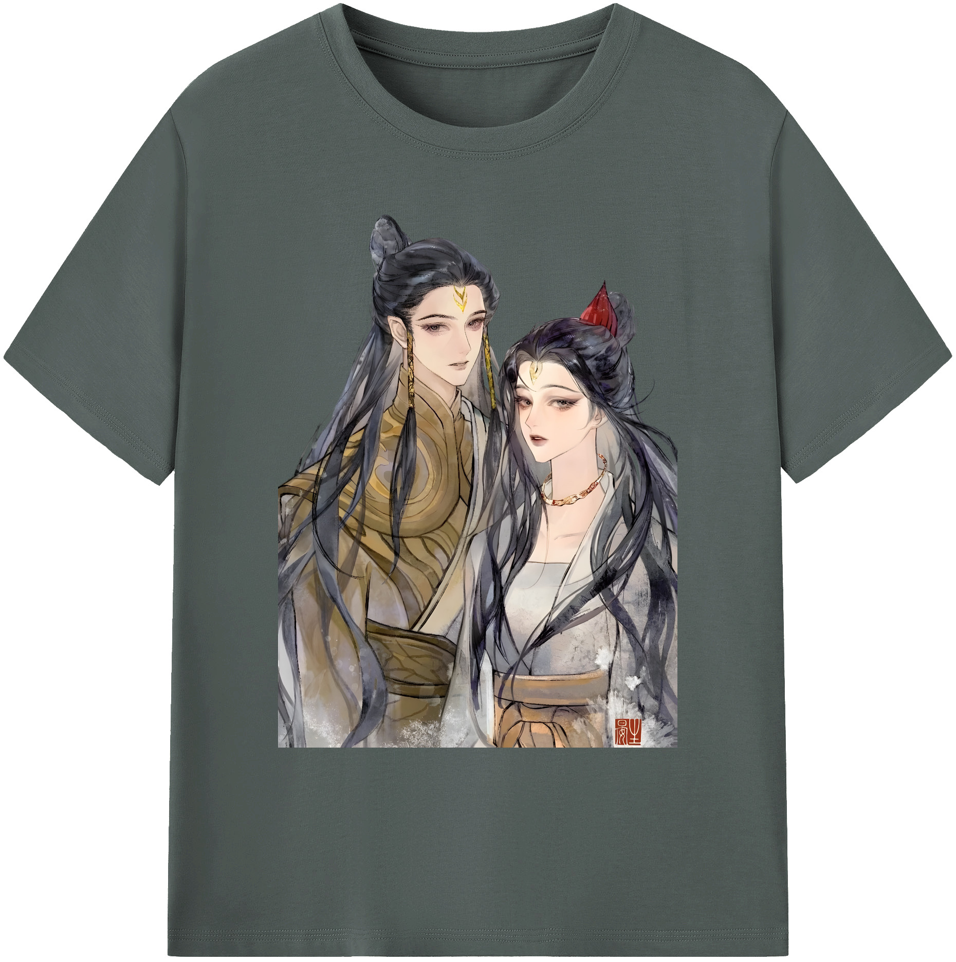（画像用） Ne Zha 2 ナタ 魔童の大暴れ 綿100％ メンズ半袖Tシャツ｜肌触りやわらか＆通気性